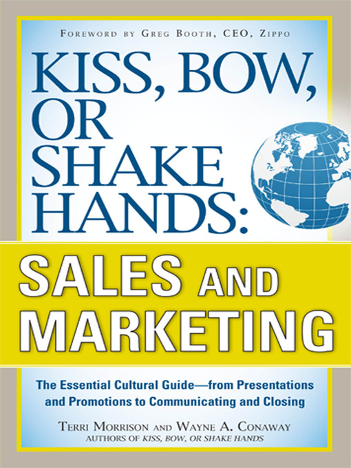 Title details for Kiss, Bow, or Shake Hands, Sales and Marketing by Terri Morrison - Available